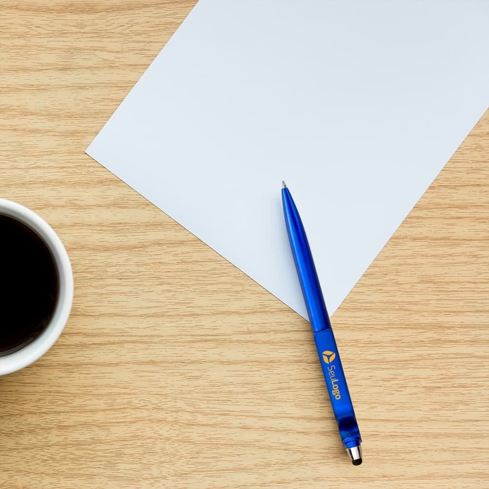 Caneta plástica touch com suporte para celular (mínimo 50 unidades) thumbnail 4